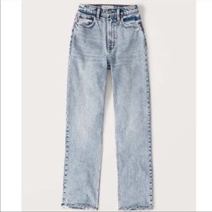 90s Ultra High Rise Acid Wash Straight Jeans